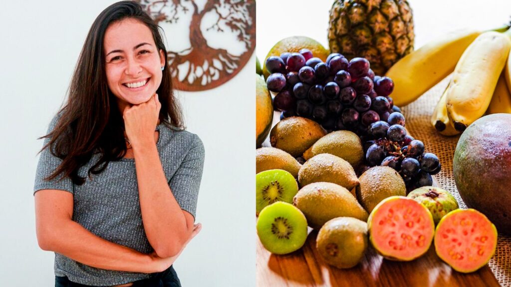 Mariana Escanho explicando a relação entre nutrição e ansiedade
